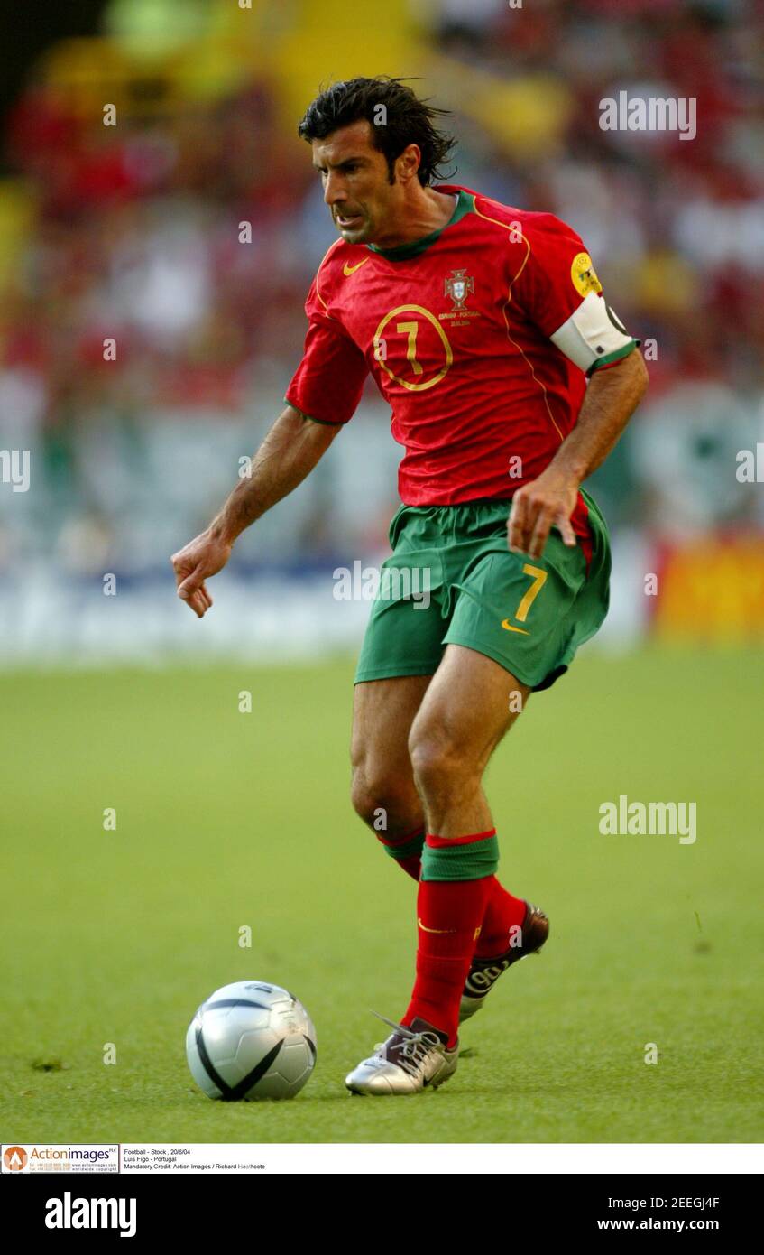 Football - stock , 20/6/04 Luis Figo - Portugal crédit obligatoire: Images  d'action / Richard Heathcote Photo Stock - Alamy