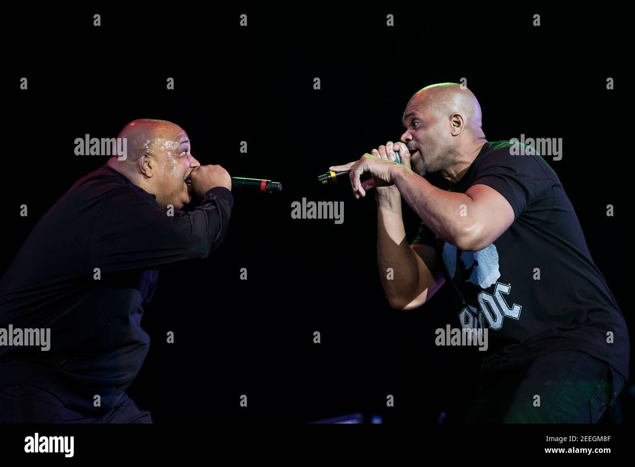 Joseph Simmons et Daryll McDaniels de Run DMC se produit en direct sur scène le deuxième jour du Festival de l'île de Wight 2017, parc Seaclose, île de Wight. Date de la photo: Vendredi 9 juin 2017. Le crédit photo devrait se lire: © DavidJensen Banque D'Images