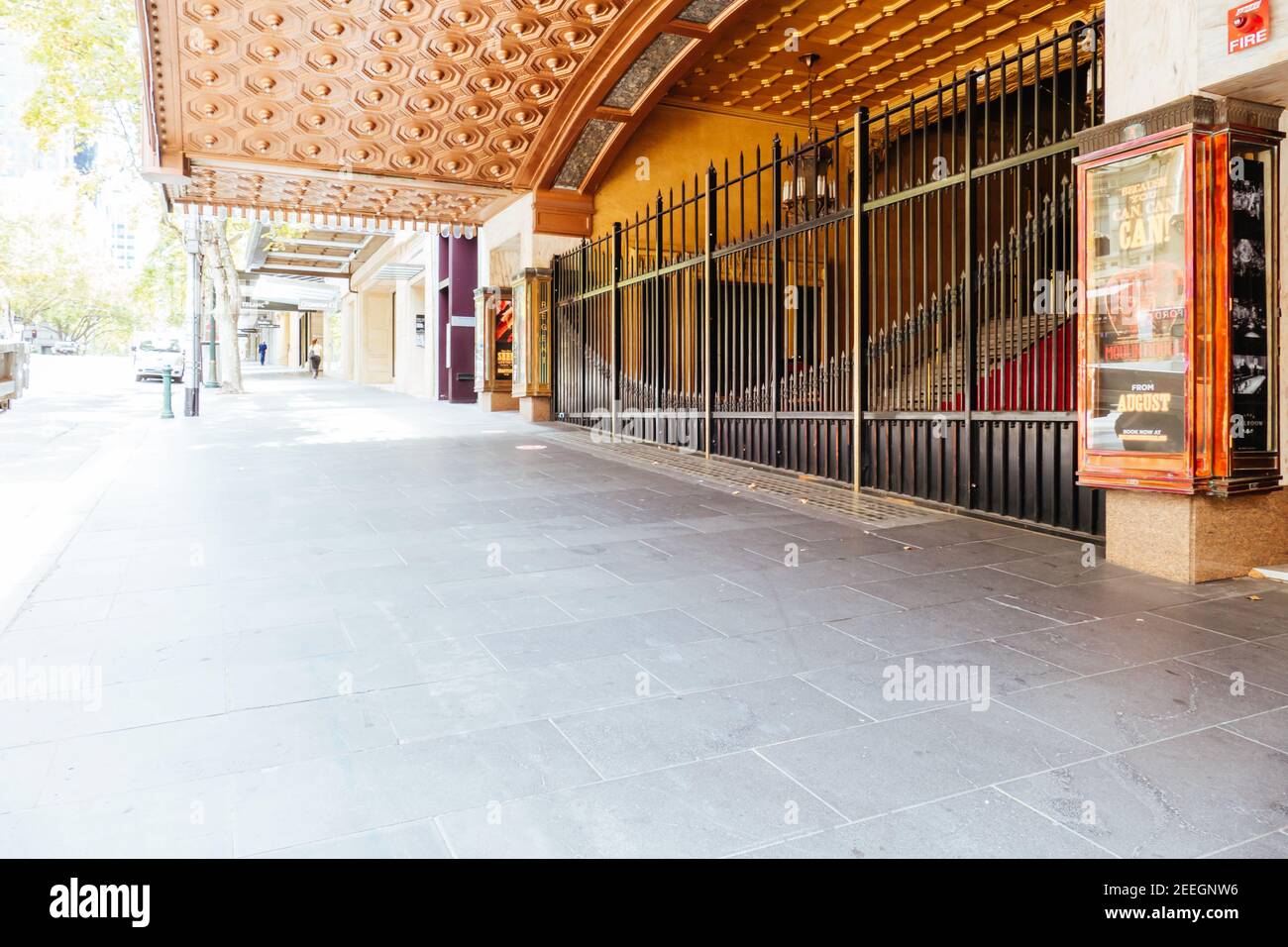 Rues tranquilles de Melbourne pendant la pandémie du coronavirus Banque D'Images