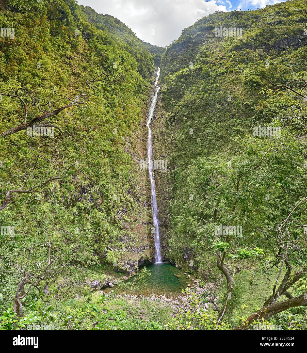 Cascade de Cascade Biberon sur l'île de la Réunion Photo Stock - Alamy