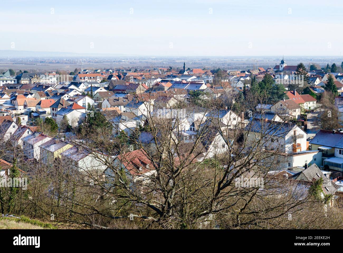 Wachenheim Cityscape, février 2021 Banque D'Images