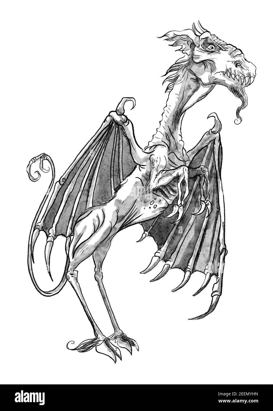 illustration jersey devil Banque D'Images