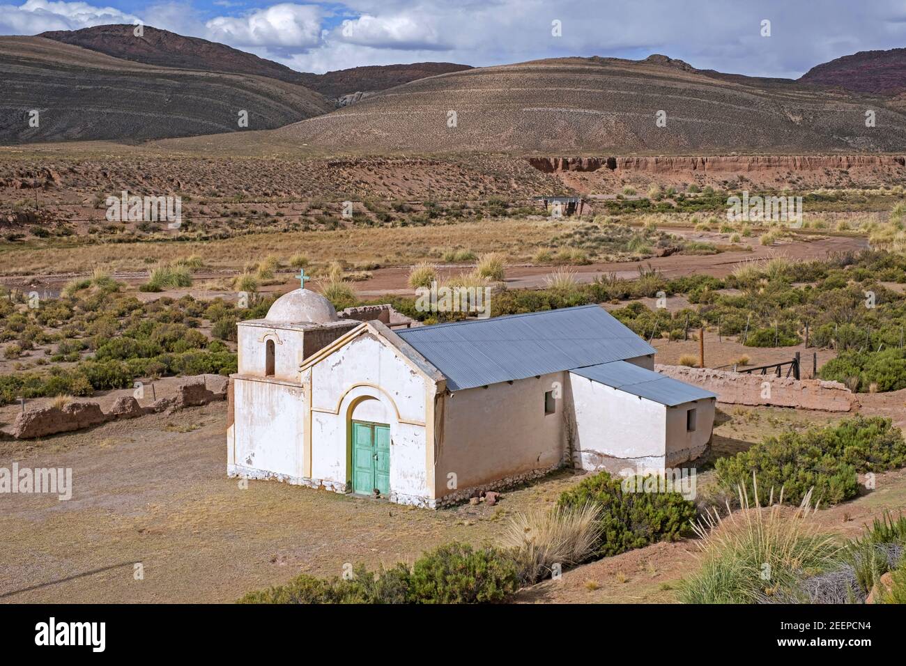 Petite église dans les Andes, dans la province de Jujuy, en Argentine Banque D'Images