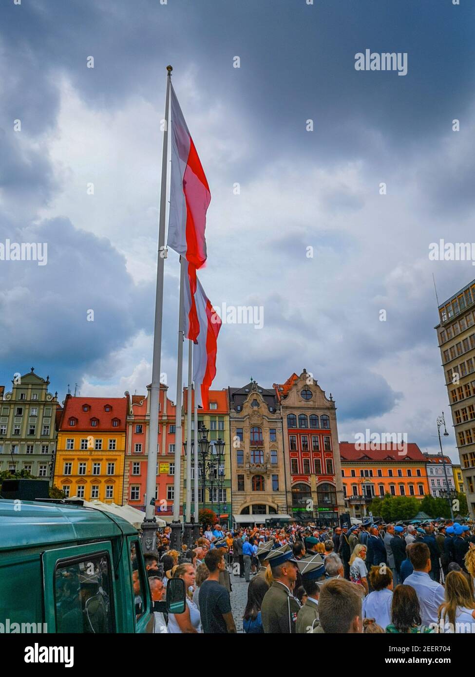 Wroclaw août 15 2018 Festival des troupes polonaises sur la place du marché Banque D'Images