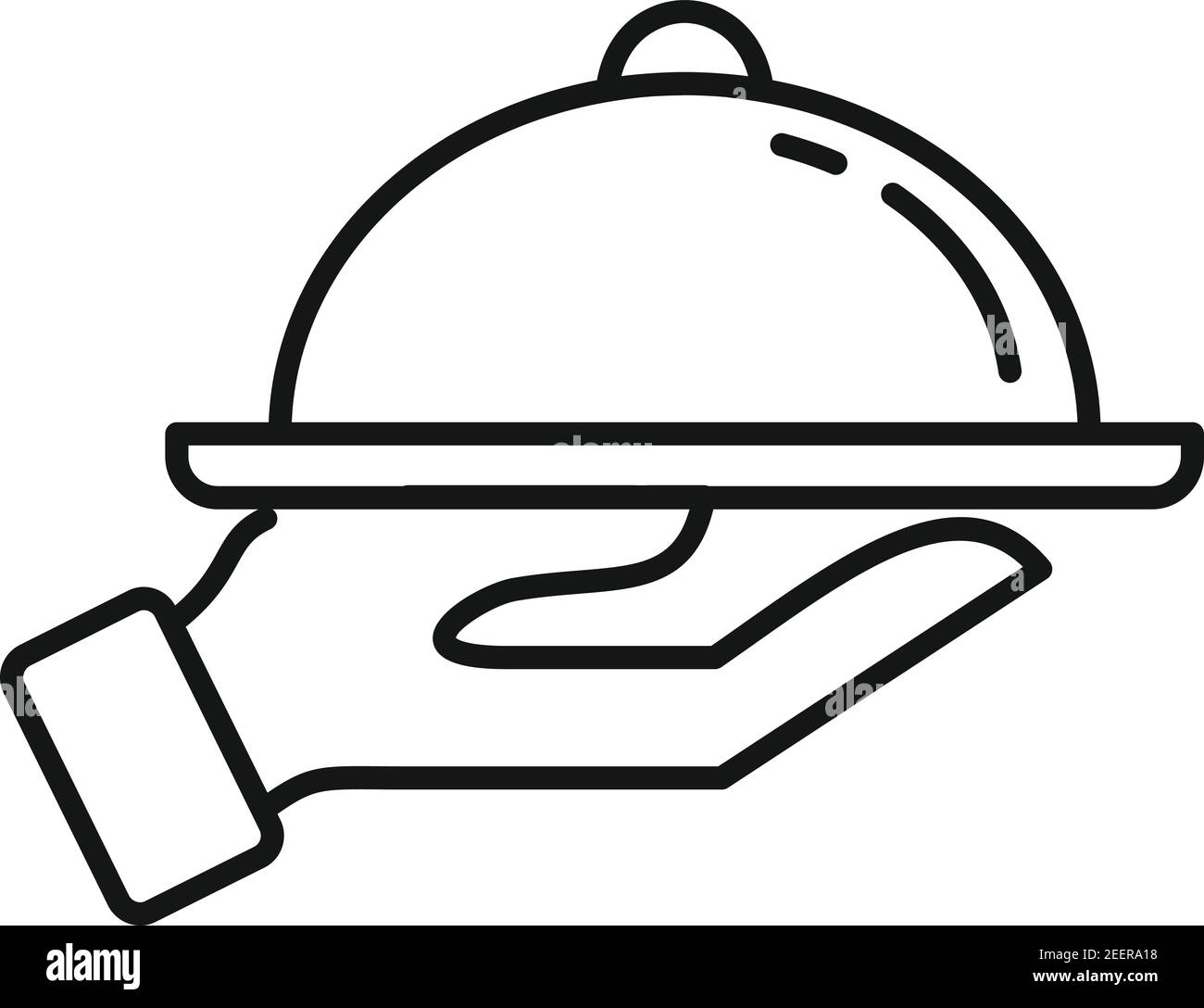 Icône de la barre d'alimentation, style de contour Illustration de Vecteur