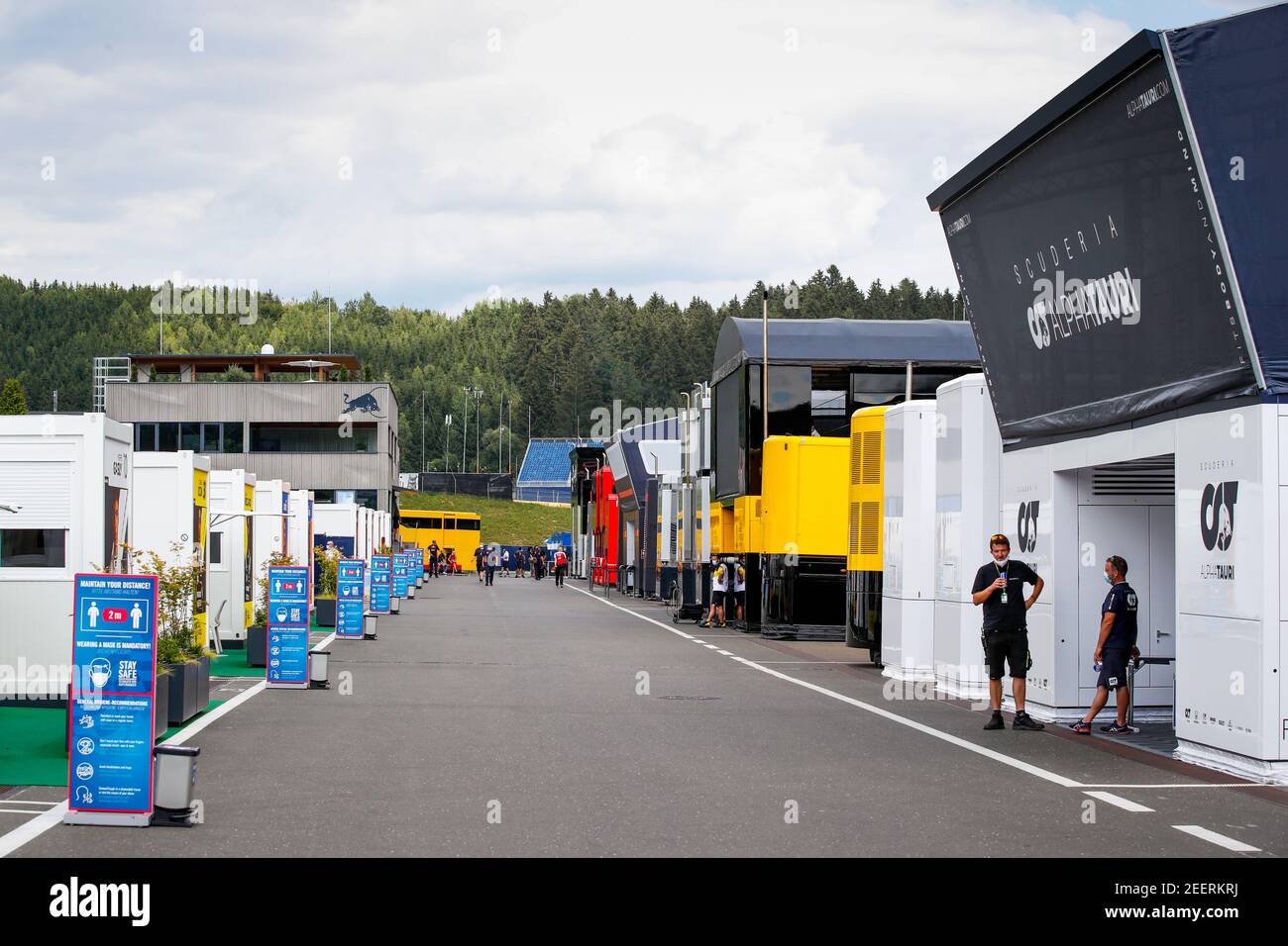 Le vide pendant la Formule 1 Pirelli Grosser Preis der Steiermark 2020, Grand Prix de Styrie du 10 au 12 juillet 2020 sur le Red Bull Ring, à Spielberg, Autriche - photo Florent Gooden / DPPI Banque D'Images