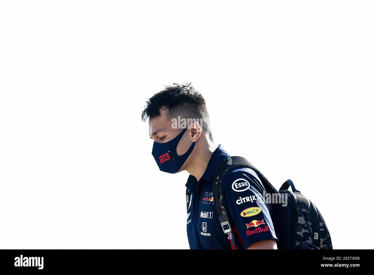 ALBON Alexander (tha), Aston Martin Red Bull Racing Honda RB16, portrait au cours de la Formule 1 Pirelli Grand Prix britannique 2020, du 31 juillet au 02 août 2020 sur le circuit Silverstone, à Silverstone, Royaume-Uni - photo Xavi Bonilla / DPPI Banque D'Images