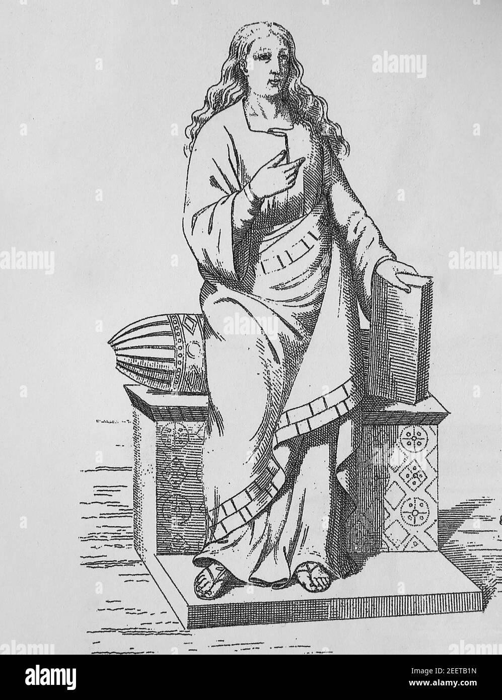 Europe. Francia Ouest. 8e siècle. Churchman. Banque D'Images