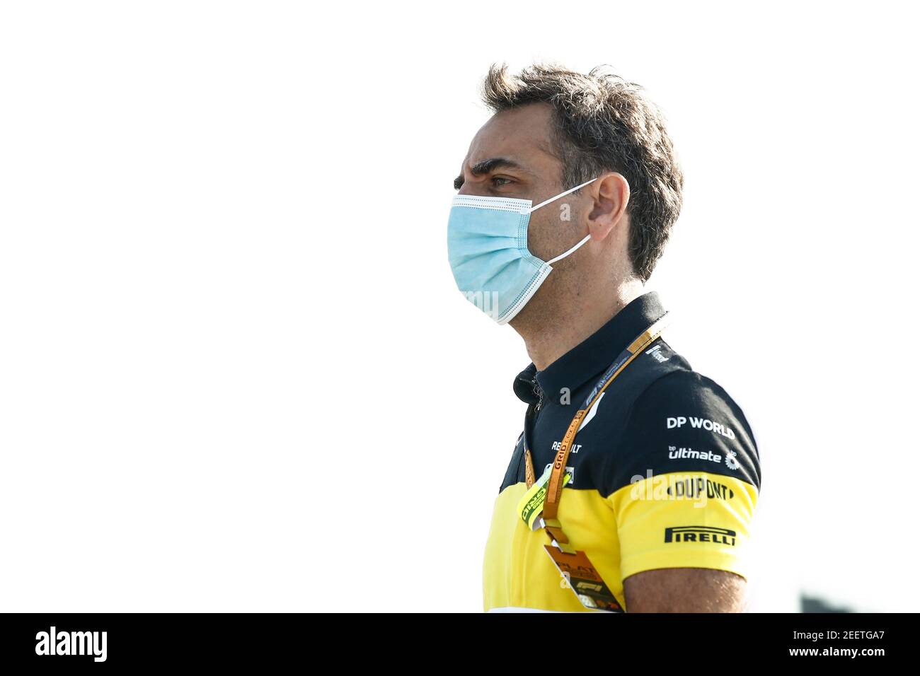 ABITEBOUL Cyril (fr), Directeur général de l'écurie Renault F1 Team, portrait au cours du Grand Prix Emirates Formule 1 70e anniversaire 2020, du 07 au 09 août 2020 sur le circuit Silverstone, à Silverstone, Royaume-Uni - photo Xavi Bonilla / DPPI Banque D'Images