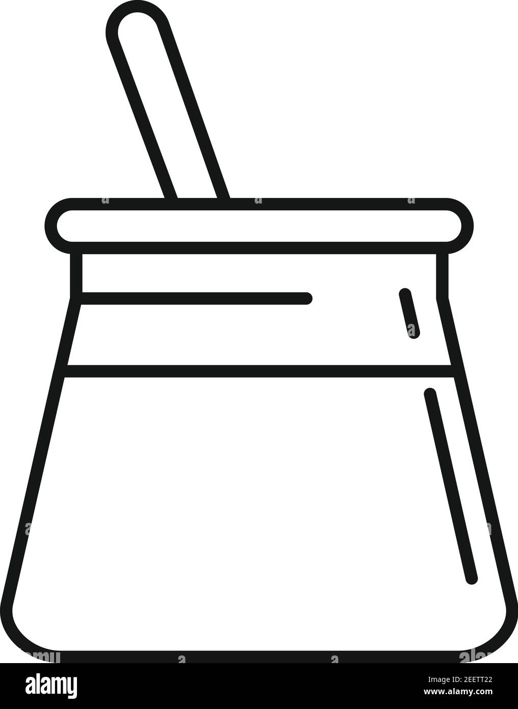Icône de bâton de cire, style de contour Illustration de Vecteur