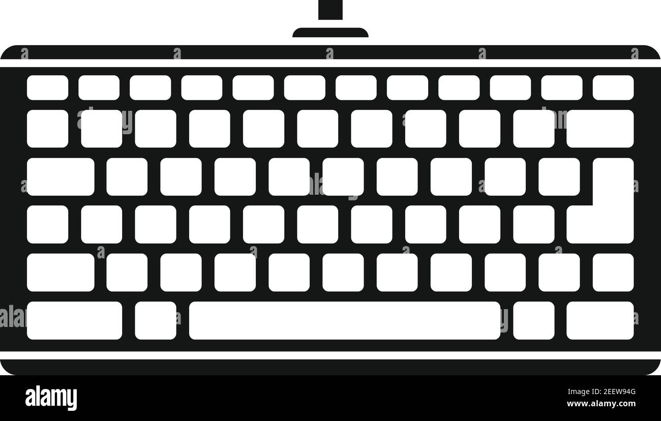 Icône de clavier intelligent, style simple Image Vectorielle Stock - Alamy