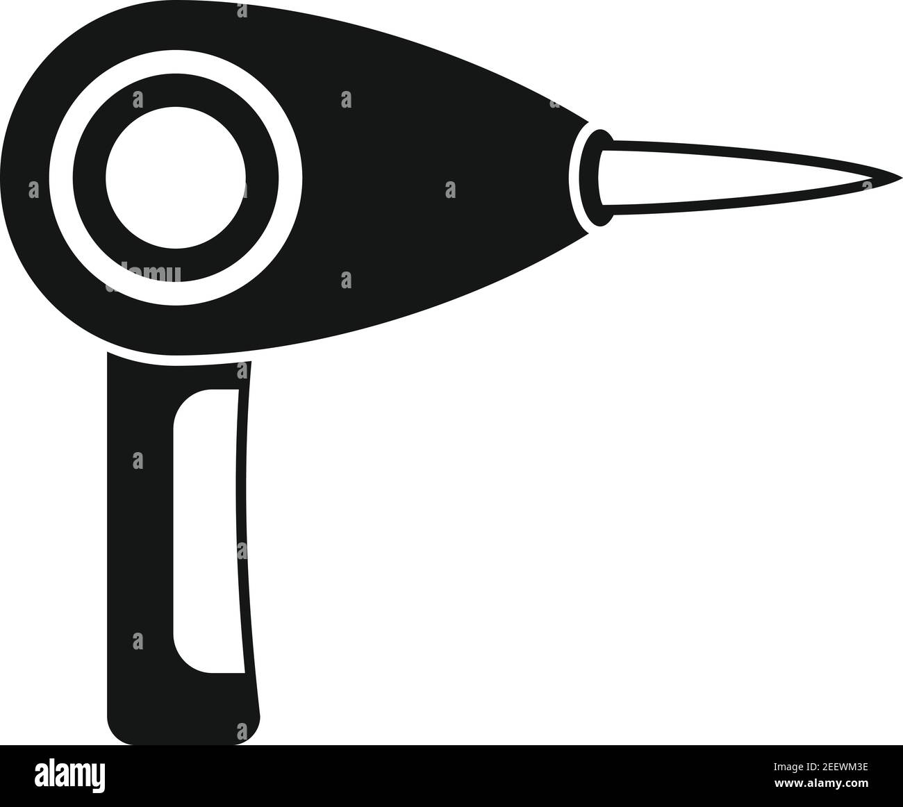 Icône de pistolet d'enlèvement de cheveux laser, style simple Illustration de Vecteur
