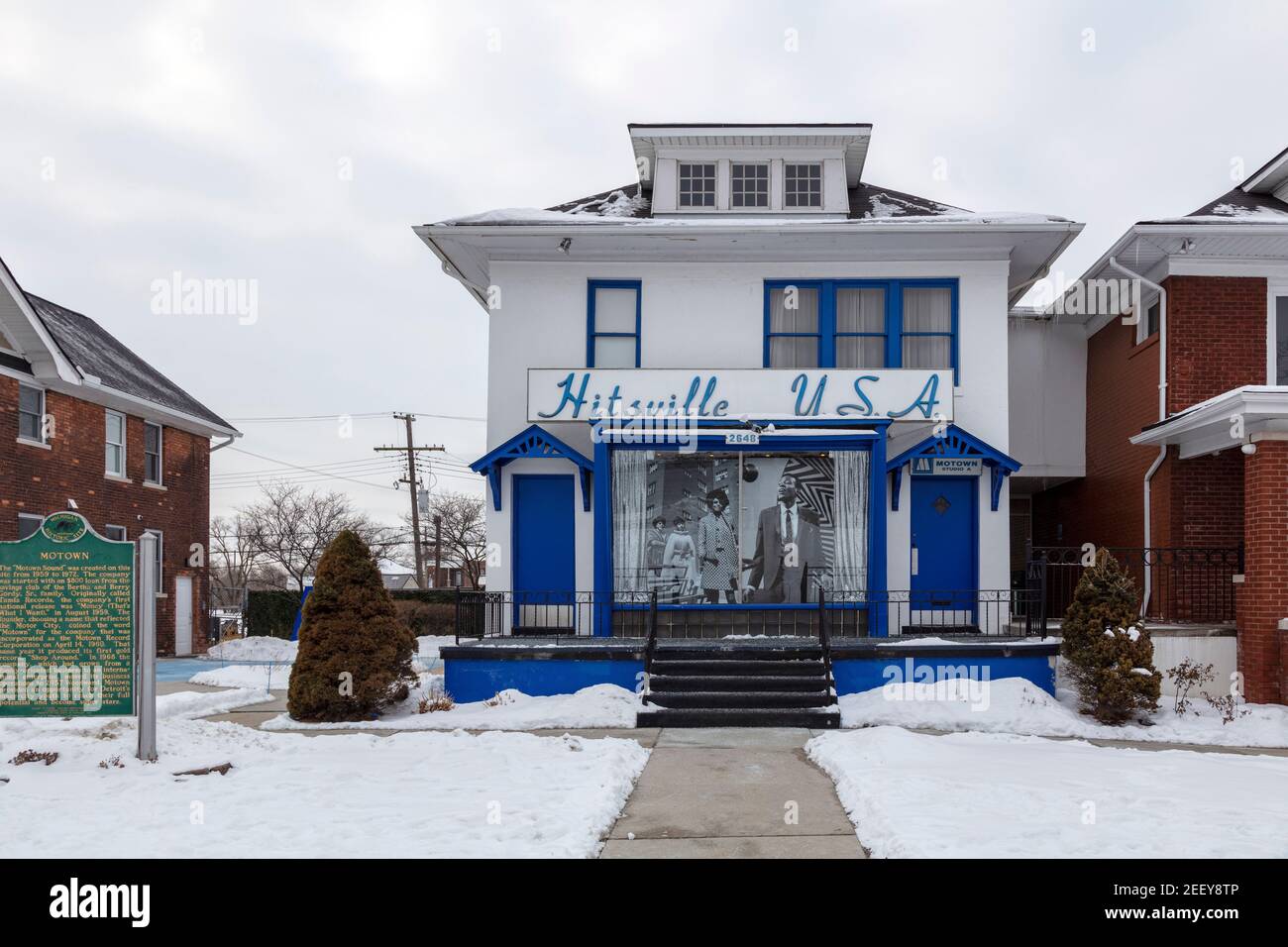 Hitsville, États-Unis, Motown, Detroit, Michigan, USA, par James D Coppinger/Dembinsky photo Assoc Banque D'Images