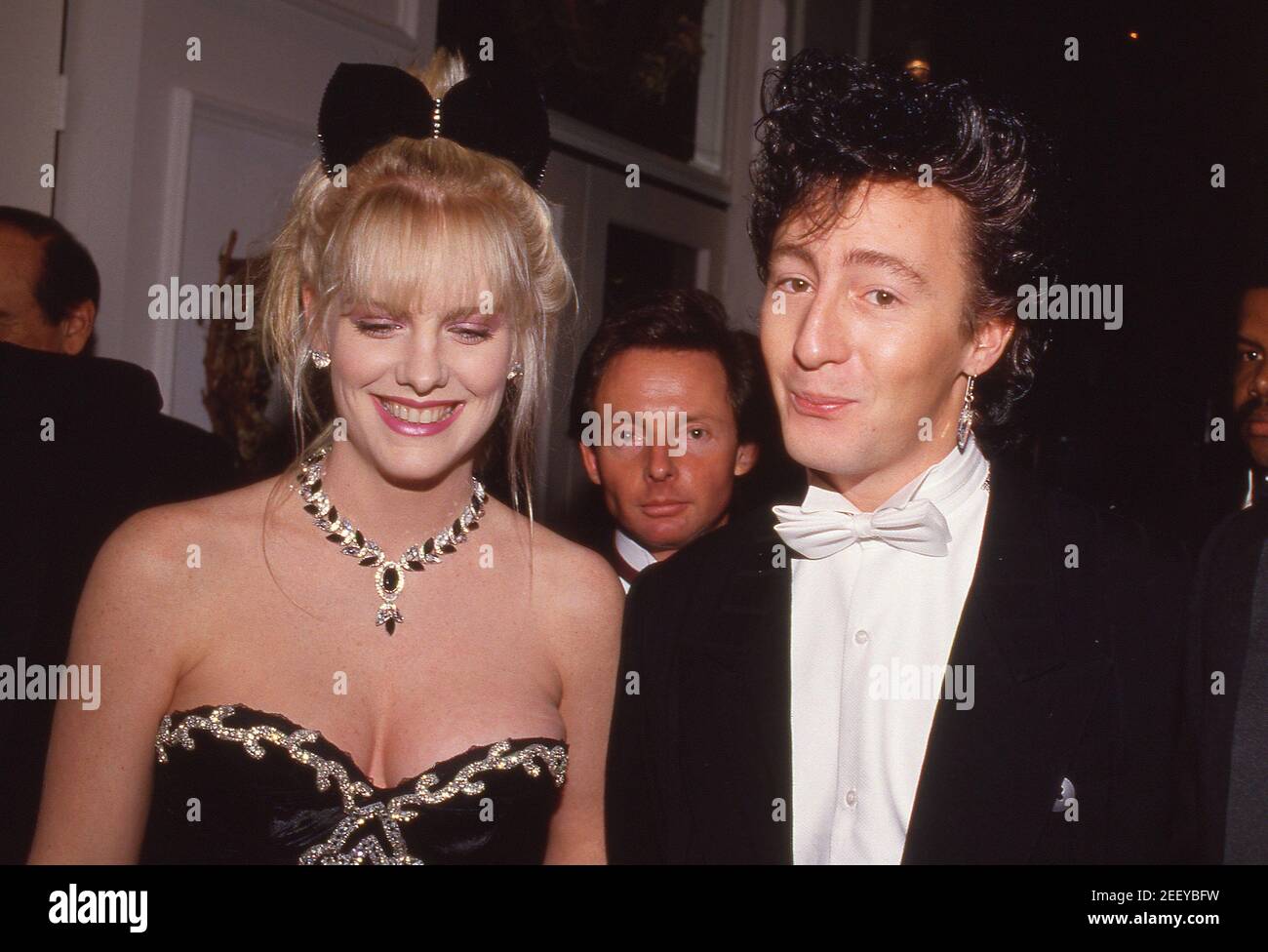 Julian Lennon et Katie Wagner assistent à la fête le 20 mars 1987 à Beverly Hills, Californie crédit: Ralph Dominguez/MediaPunch Banque D'Images