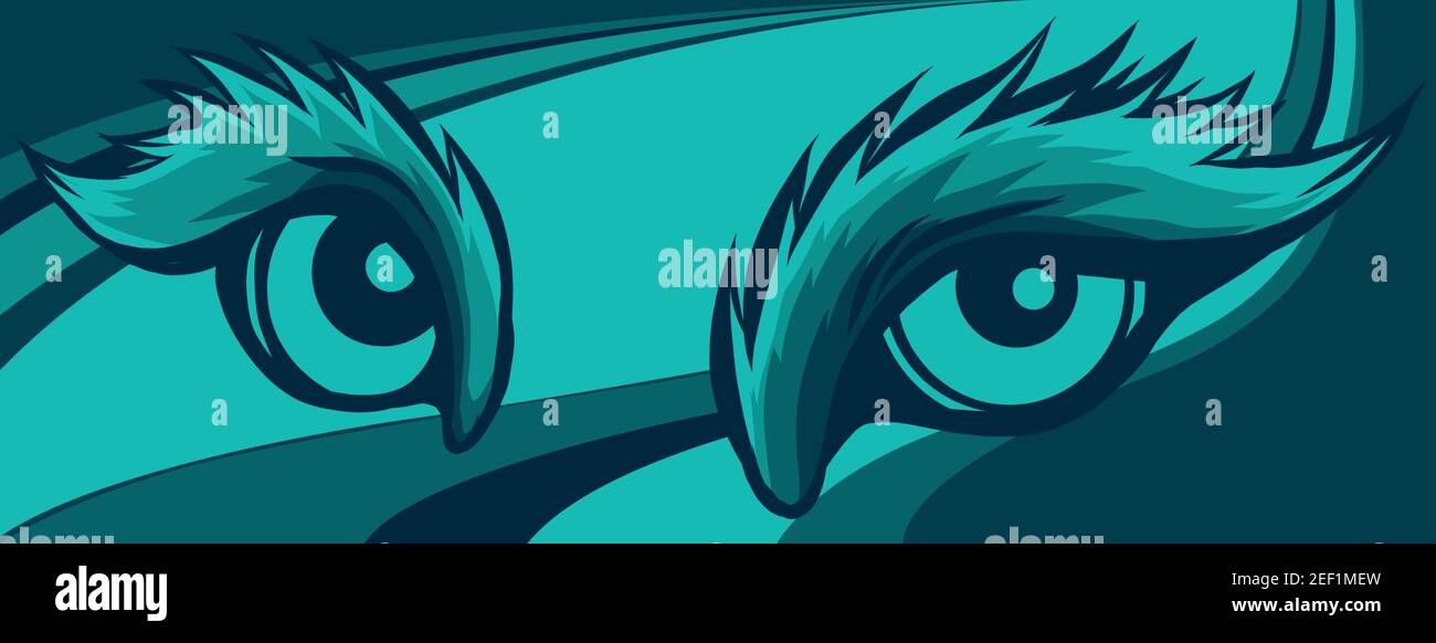 Illustration du vecteur de l'œil d'animal sur fond coloré Illustration de Vecteur