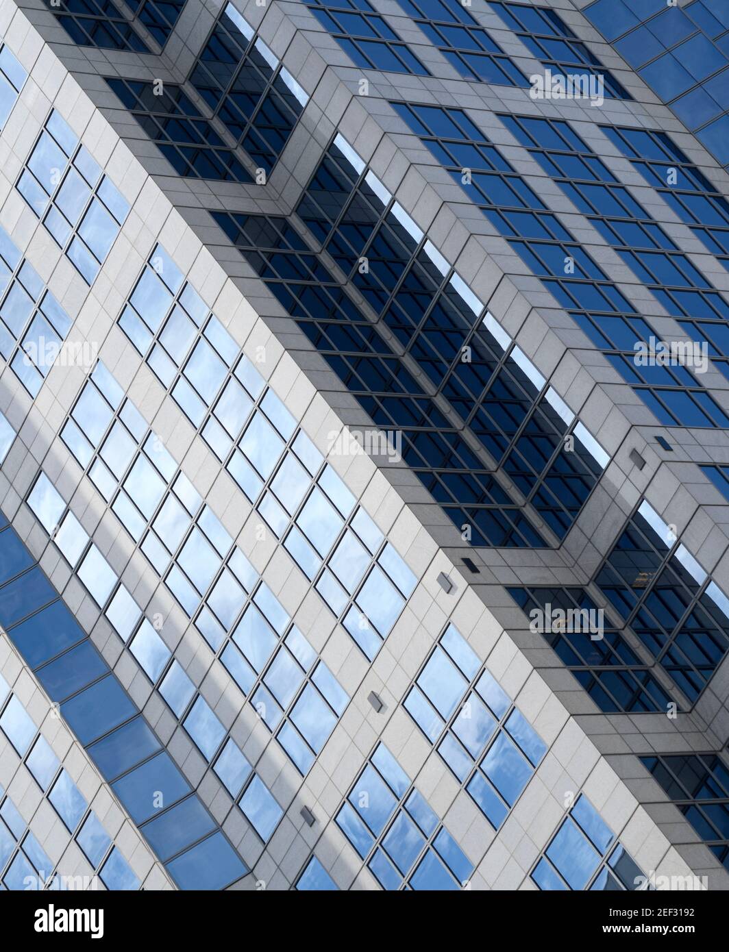 Extérieur du bâtiment abstrait à Seattle, WA. Banque D'Images