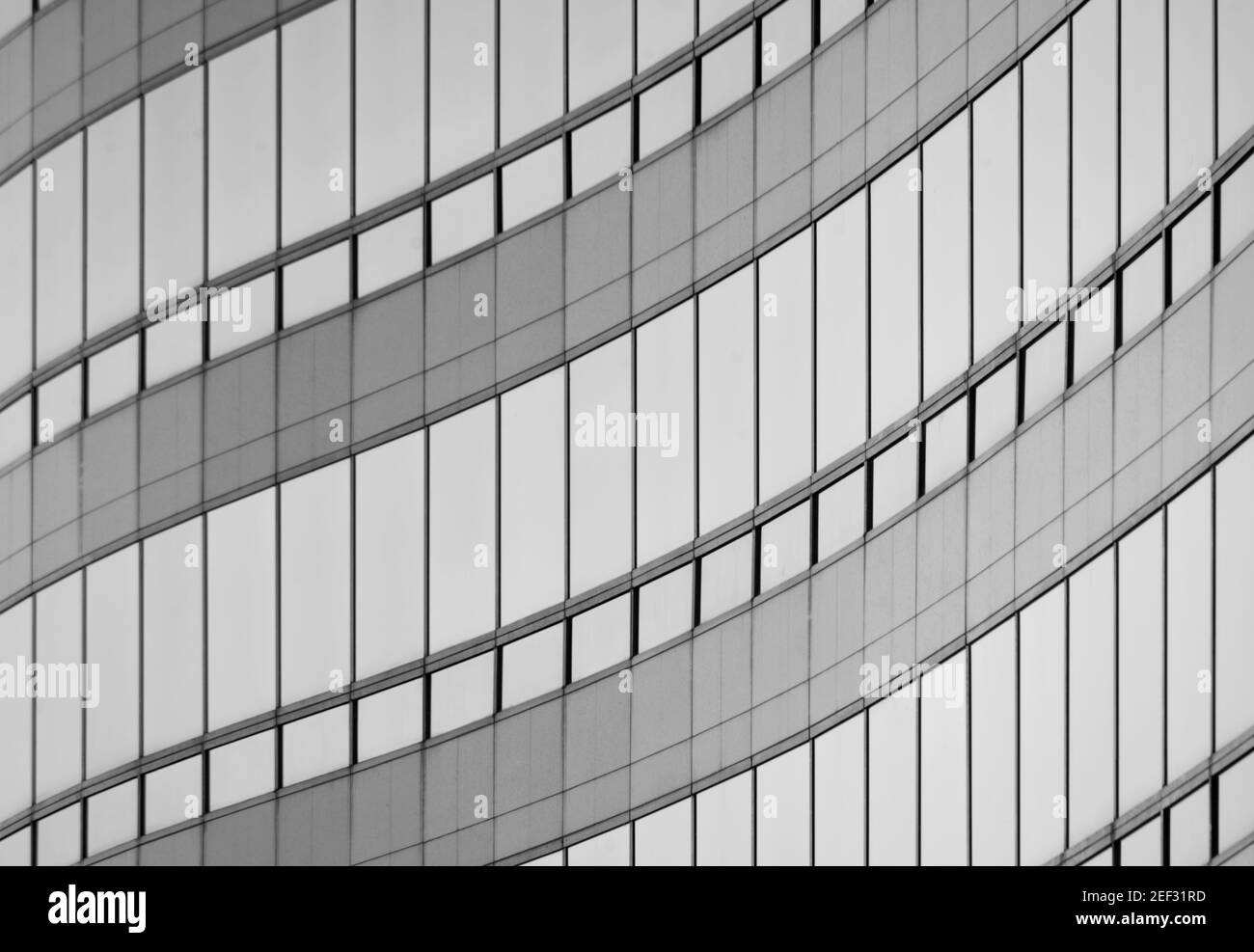 Détails abstraits du bâtiment commercial dans le centre-ville de Tacoma, WA. Banque D'Images