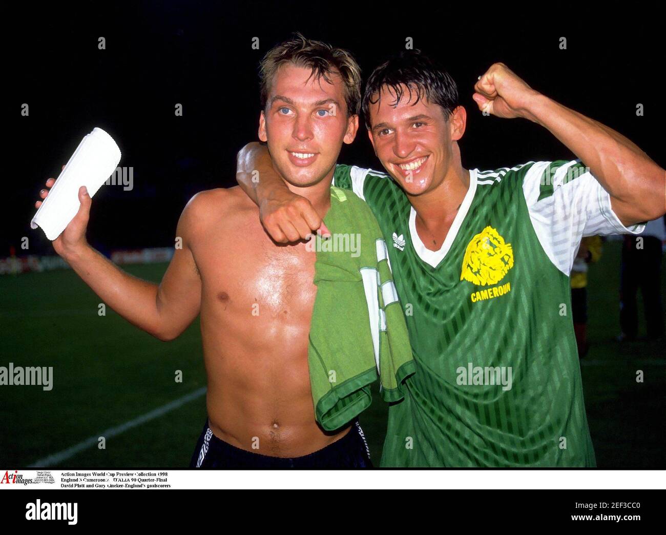 Poster Gary Lineker - Equipe D'Angleterre - Onze Mondial - Fabriqué En France