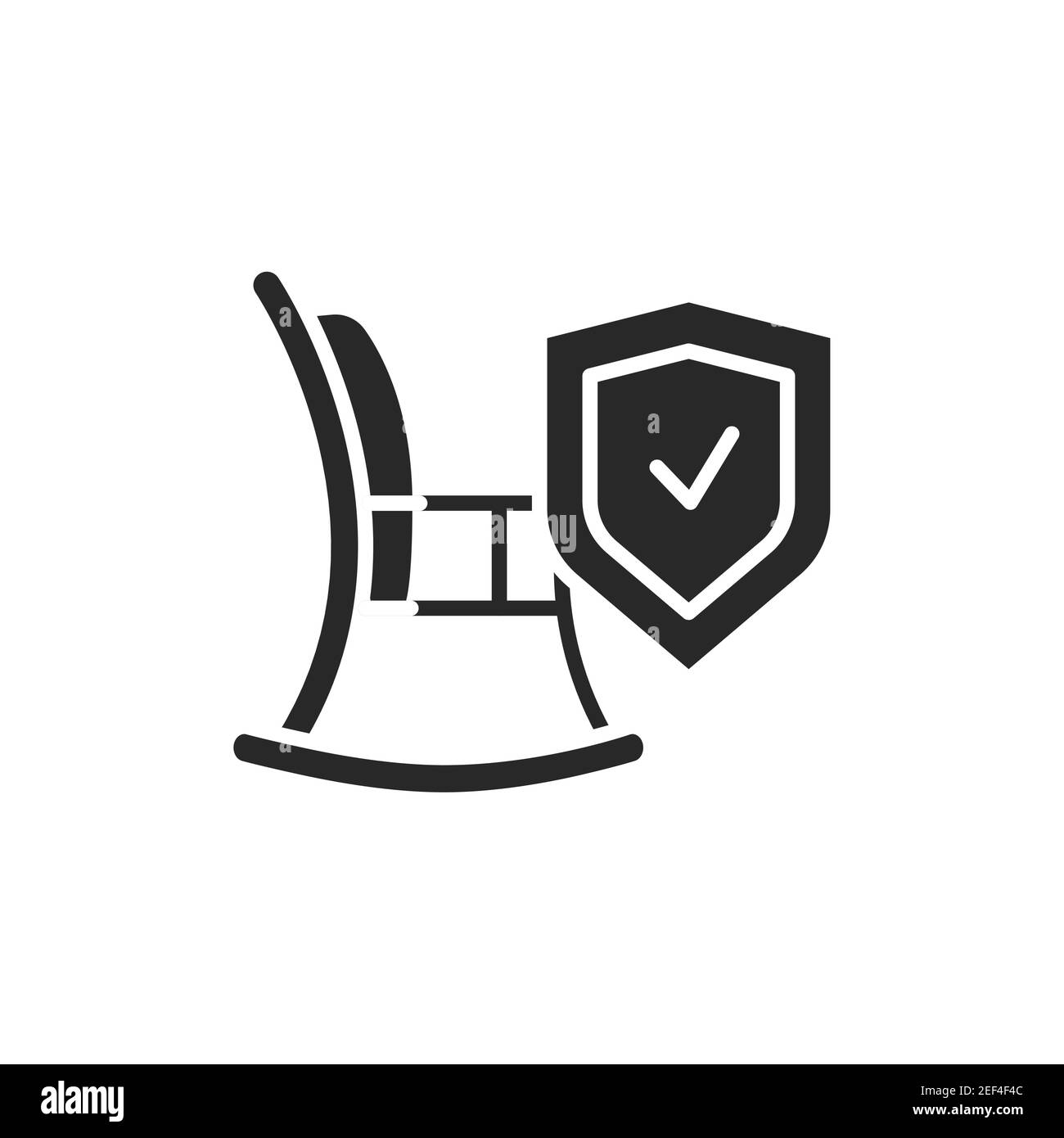 Icône de ligne de couleur d'assurance retraite. Elément vectoriel isolé. Pictogramme de contour pour la page Web, l'application mobile, la promotion Illustration de Vecteur