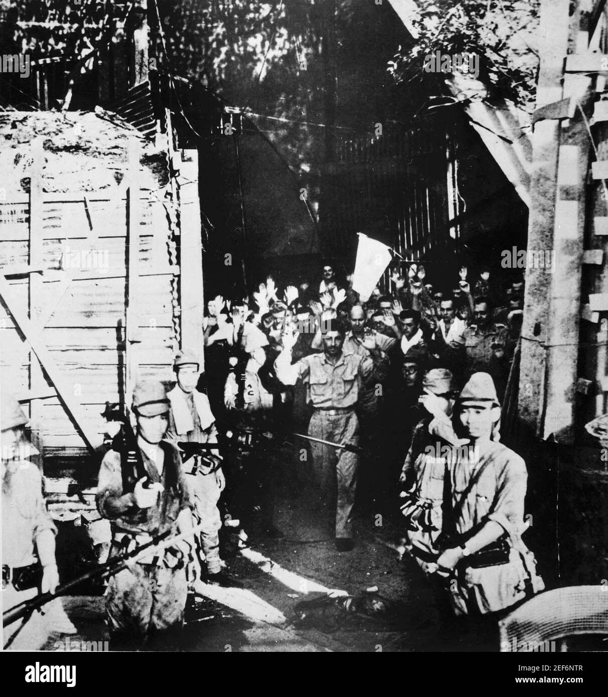 Capitulation des forces américaines à Corregidor, Philippines, mai 1942 Banque D'Images