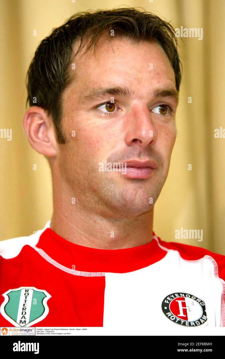 Football - Conférence de presse de la coupe Kappa - Séville - Espagne ,  3/8/04 Bart Goor - Feyenoord crédit obligatoire: Action Images / Lee Mills  Photo Stock - Alamy