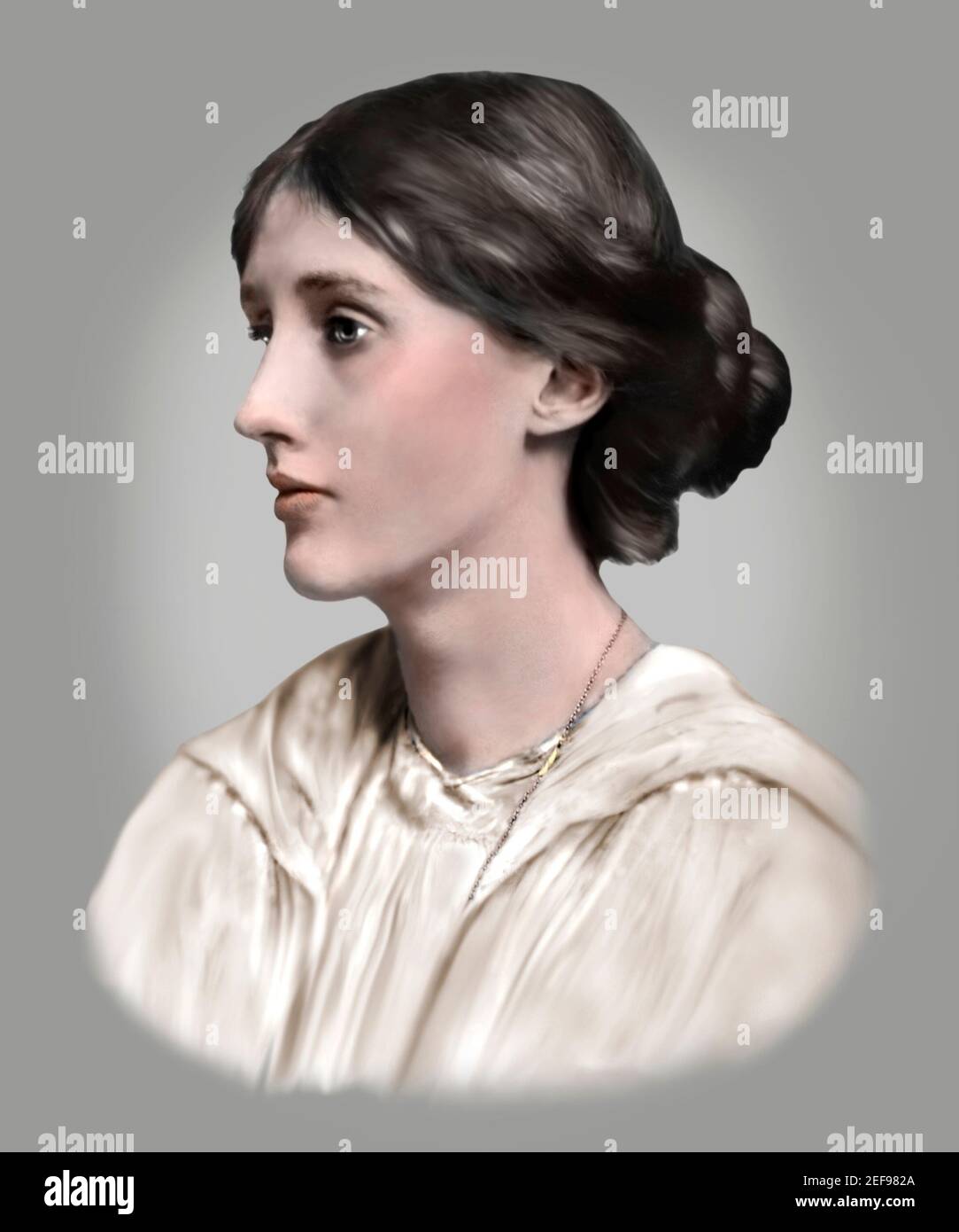 La romancière anglaise Virginia Woolf 1882-1941 essayiste critique Banque D'Images