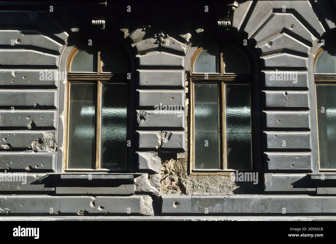 Wien, Einschusslöcher aus avril 1945 (Kampf um Wien) Banque D'Images