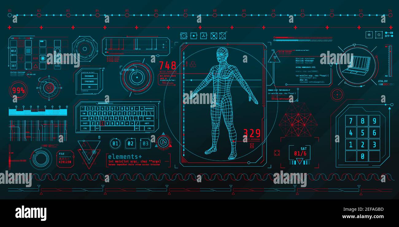 Ensemble d'éléments fins sur le thème de l'analyse des données. Illustration de Vecteur
