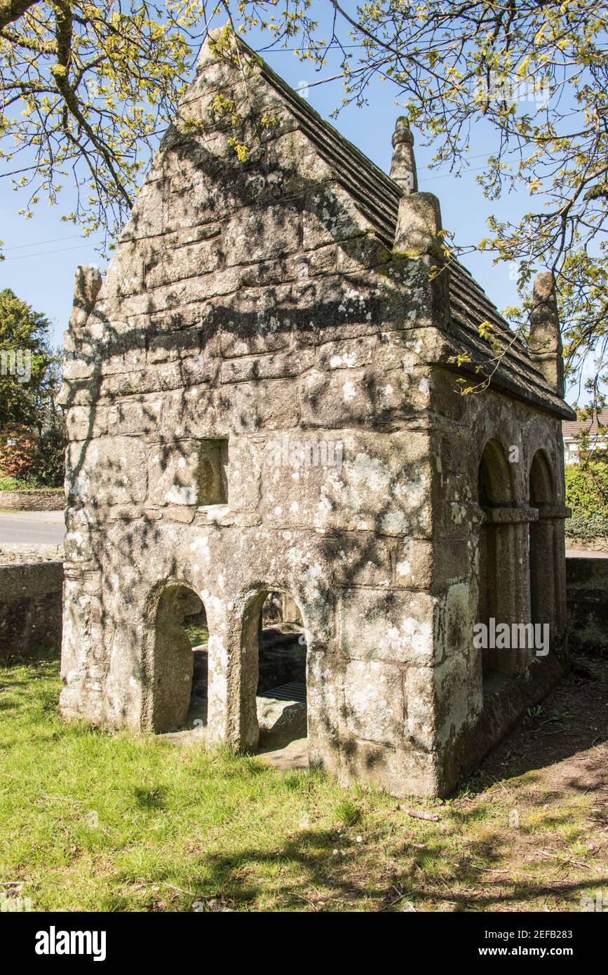 Puits Saint à St Cleer Cornwall Banque D'Images Puits Saint à St Cleer Cornwall Banque D'Images