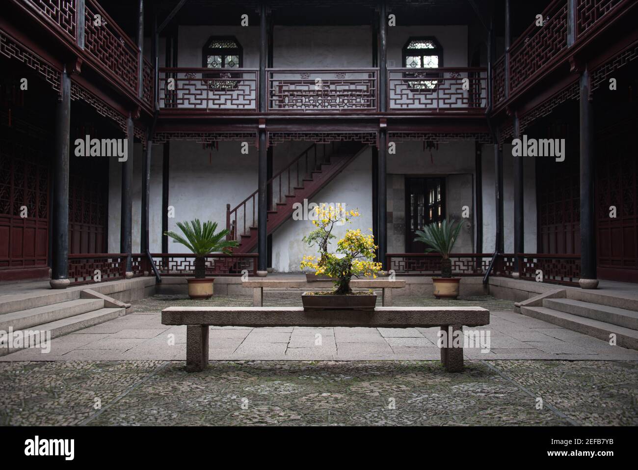 Jardin de retraite et de réflexion (jardin de TuiSi) Est un jardin classique en Chine.situé à Tongli,Jiangsu,Chine.il a été construit en 1885, il a été reconnu comme un Banque D'Images