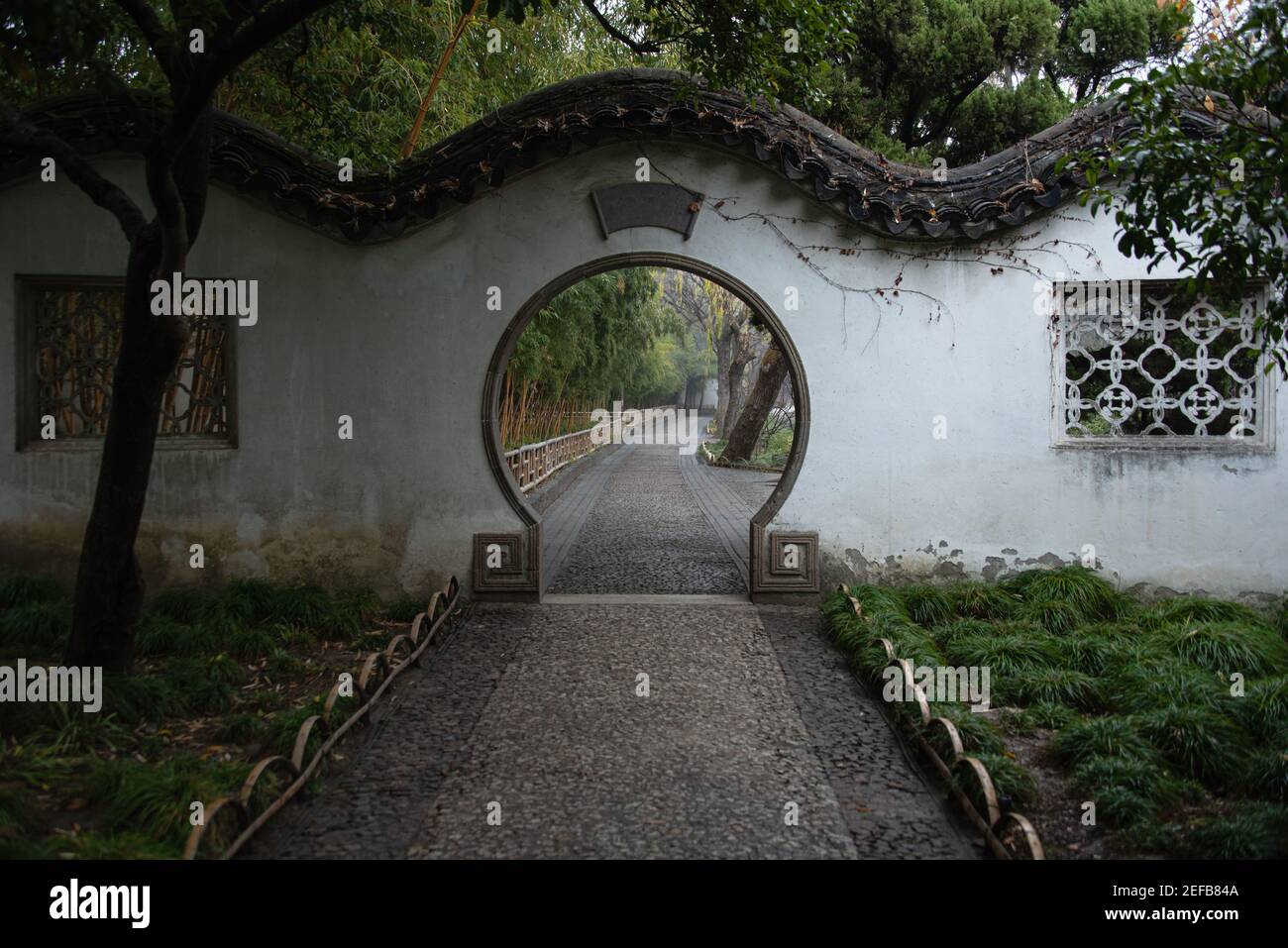 L'entrée de humble Administrator Garden construit en 1517 est Un jardin classique, un site classé au patrimoine mondial de l'UNESCO et est le plus célèbre des jardins de Banque D'Images