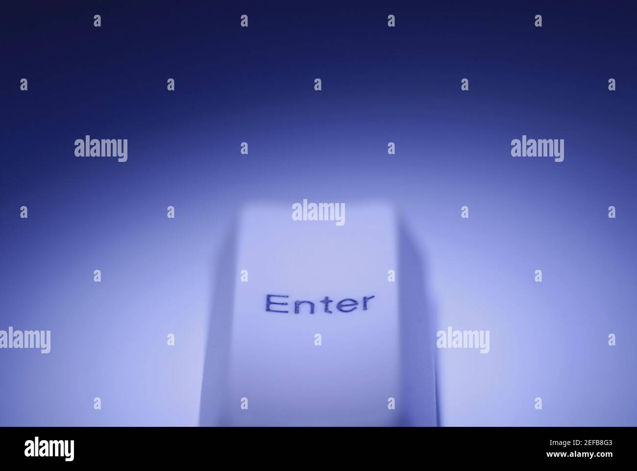 Gros plan d'une touche entrée Banque D'Images