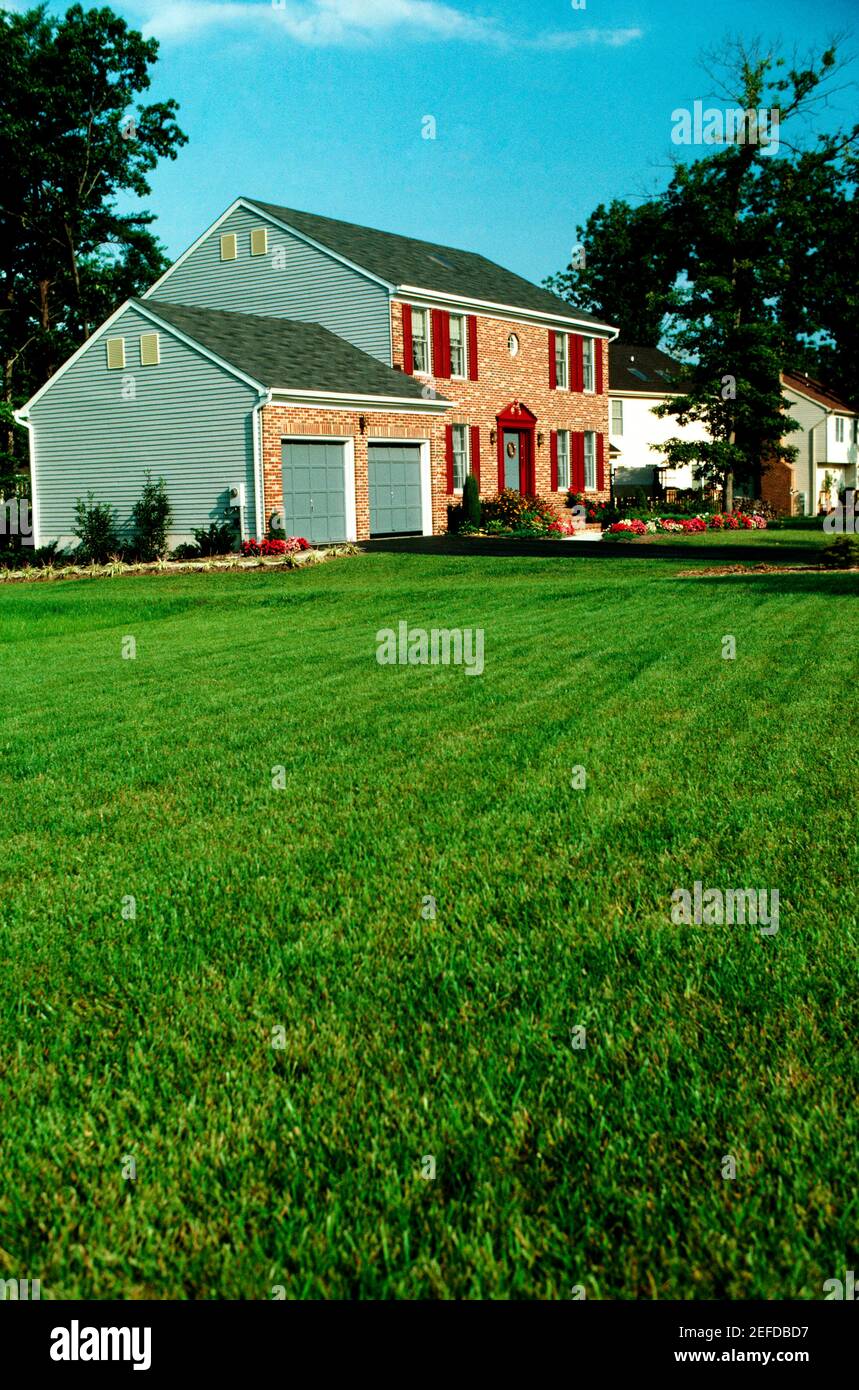 Maison dans la subdivision Shipley Choice, comté d'Anne Arundel Banque D'Images