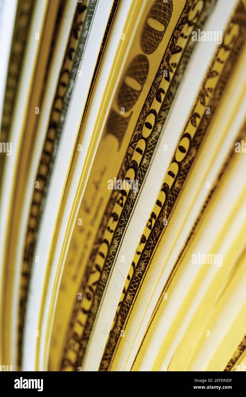L'image de 100 dollars un billets Banque de photographies et d’images à ...