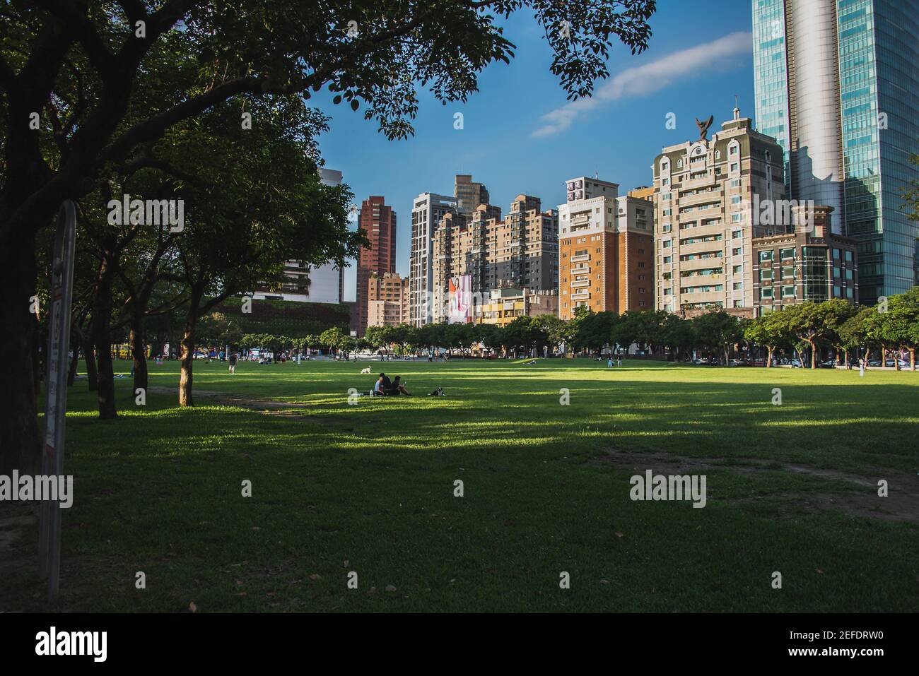 Taichung,Taichung,Taiwan-05/14/2019:Park Lane par CMP est le célèbre espace vert et parc pour Taichung.beaucoup de personnes apprécieront les moments de loisirs weeke Banque D'Images