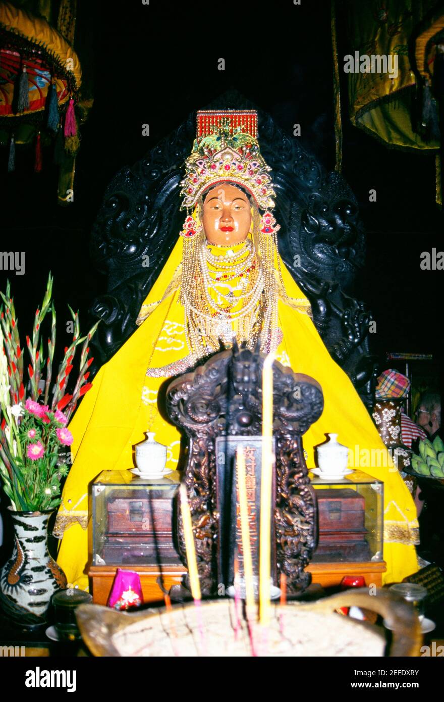 ÁDiety, Temple de Ponagar Cham, Nha Trang, Vietnam Banque D'Images