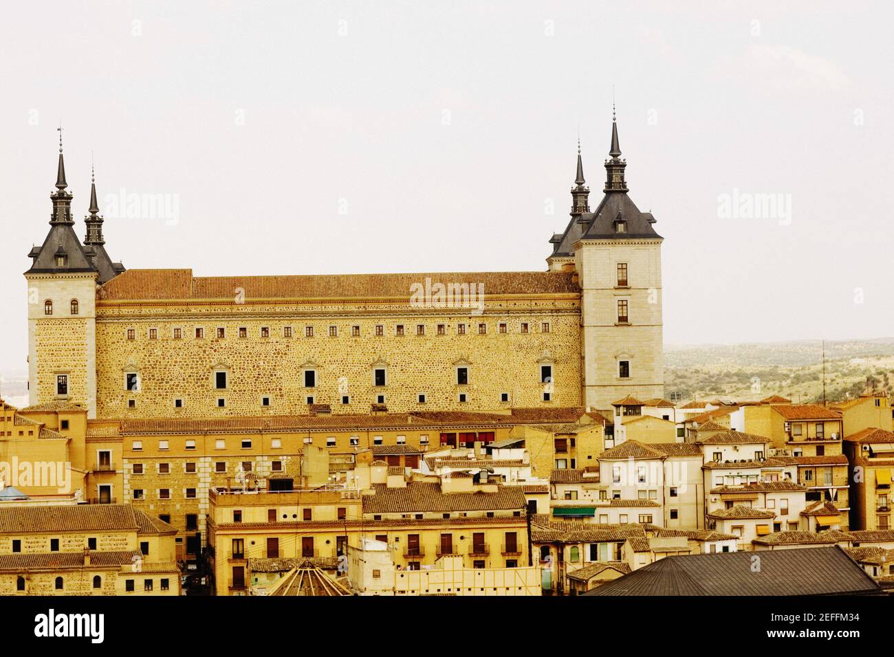 Bâtiments dans une ville, Castilla la Mancha, Tolède, Espagne Banque D'Images