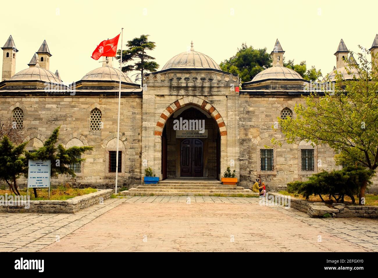 Façade d'un bâtiment, Istanbul, Turquie Banque D'Images