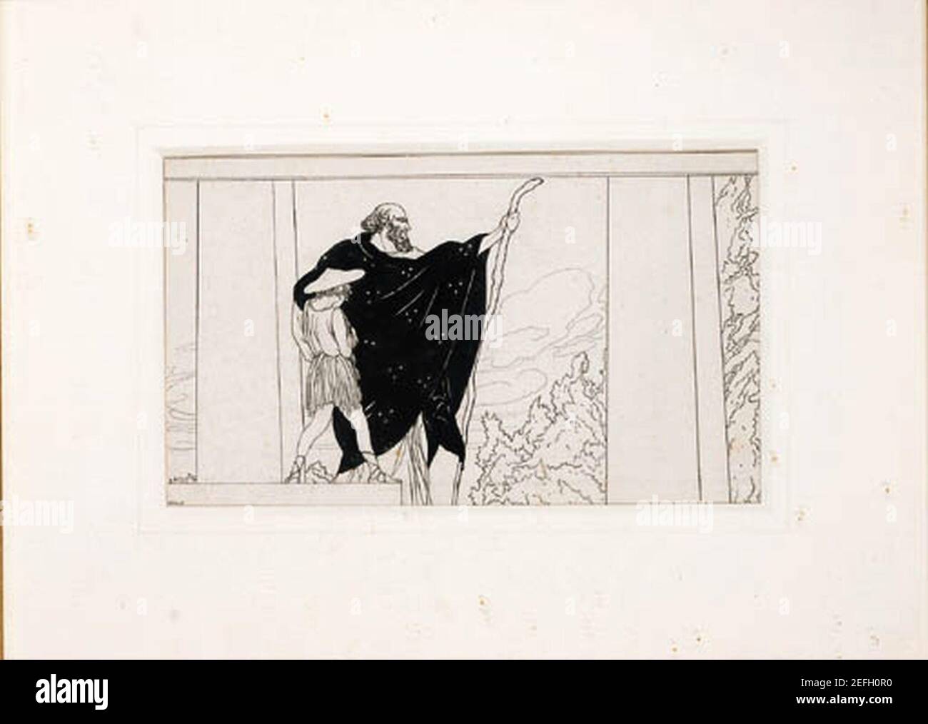 Oedipus à Colonus par Bakst 03. Banque D'Images