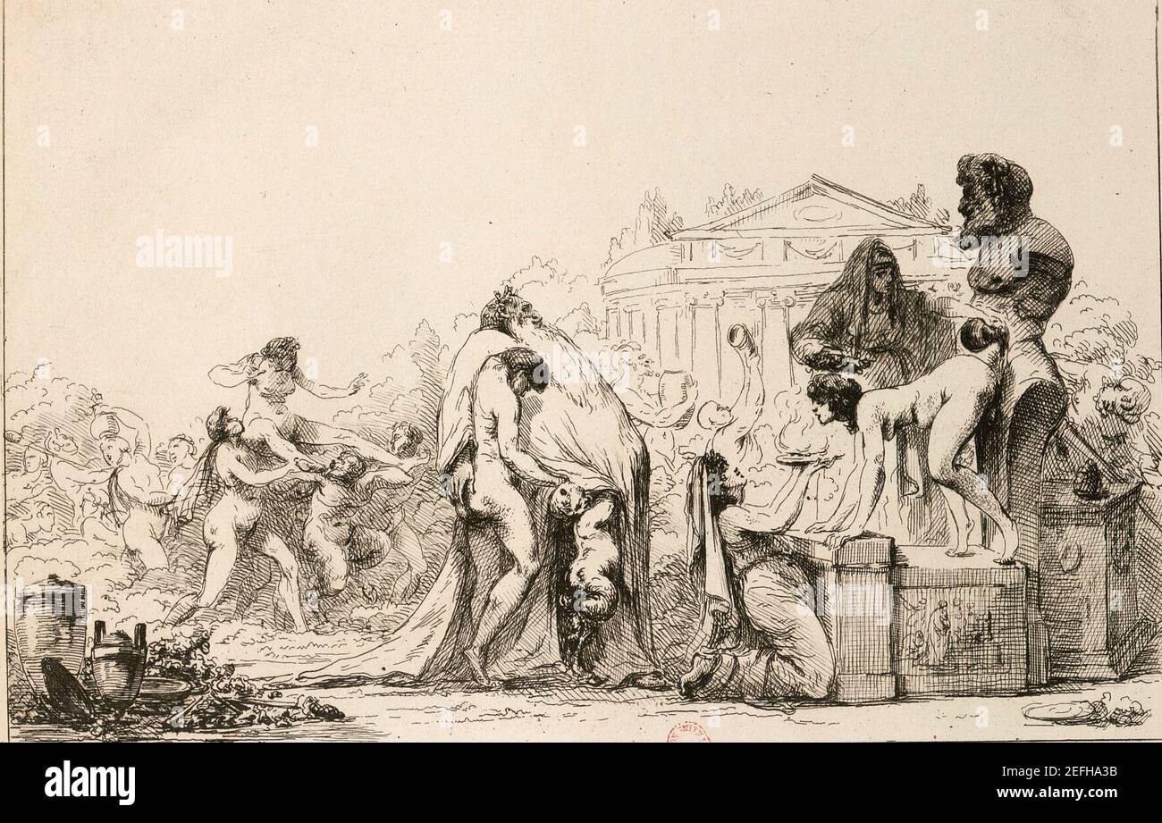 Oeuvre primaire de Denon (1793) - PL 20. Banque D'Images