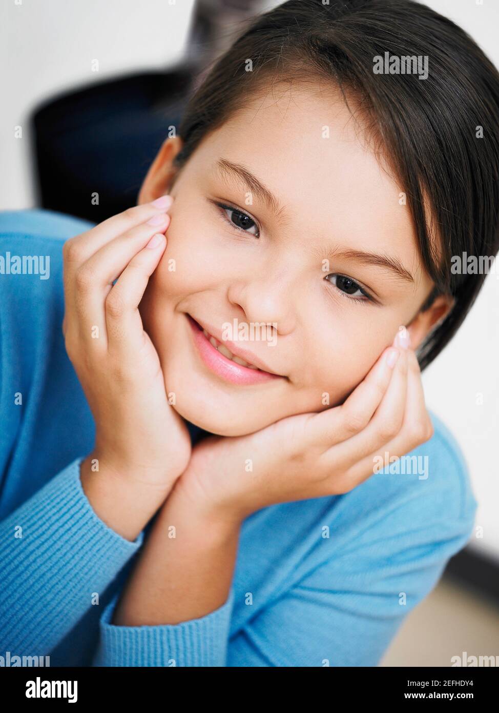 Portrait of a Girl smiling Banque D'Images