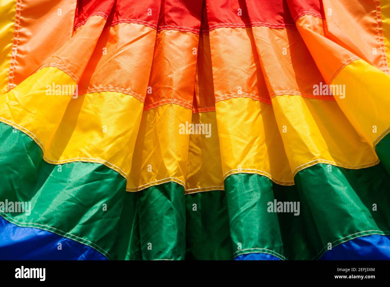 Close-up d'un drapeau arc-en-ciel Banque D'Images