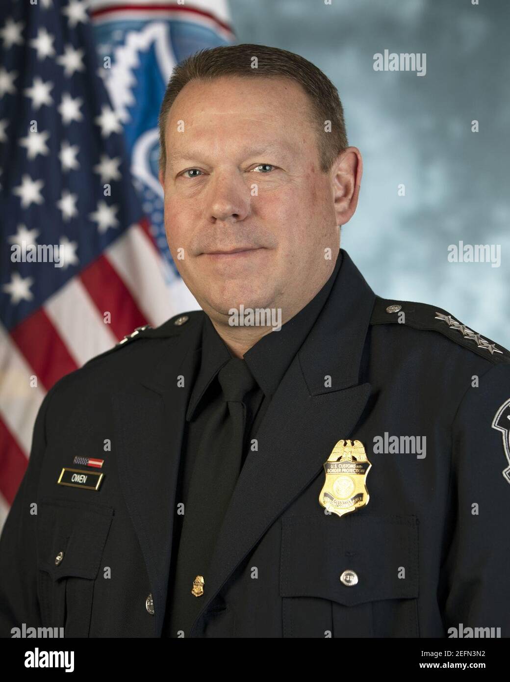 Portrait officiel de Todd Owen, OFO. Banque D'Images