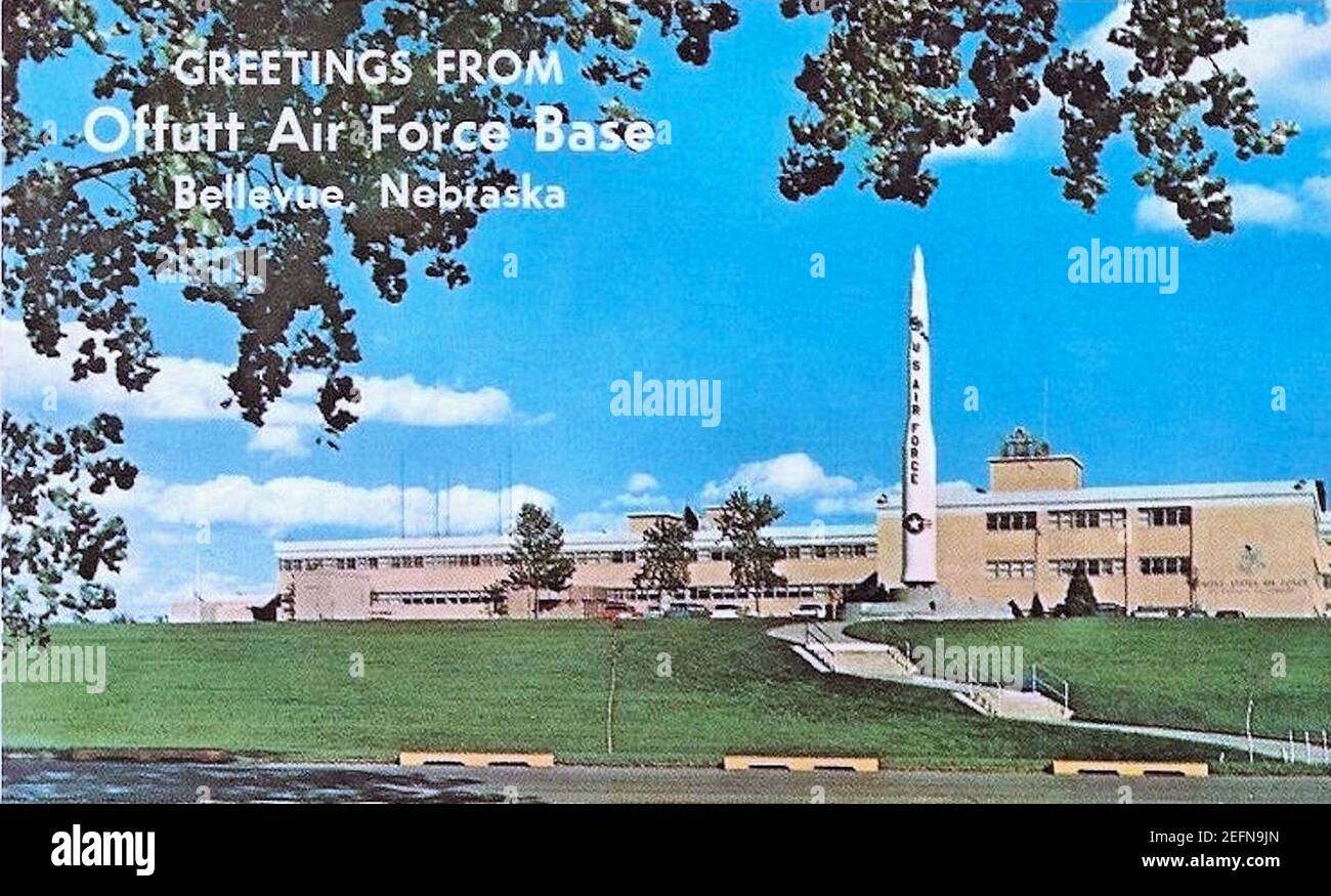 Base de la Force aérienne de l'Offutt - quartier général de la sac. Banque D'Images