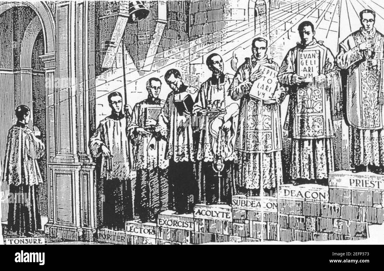 Ancienne hiérarchie catholique. Banque D'Images