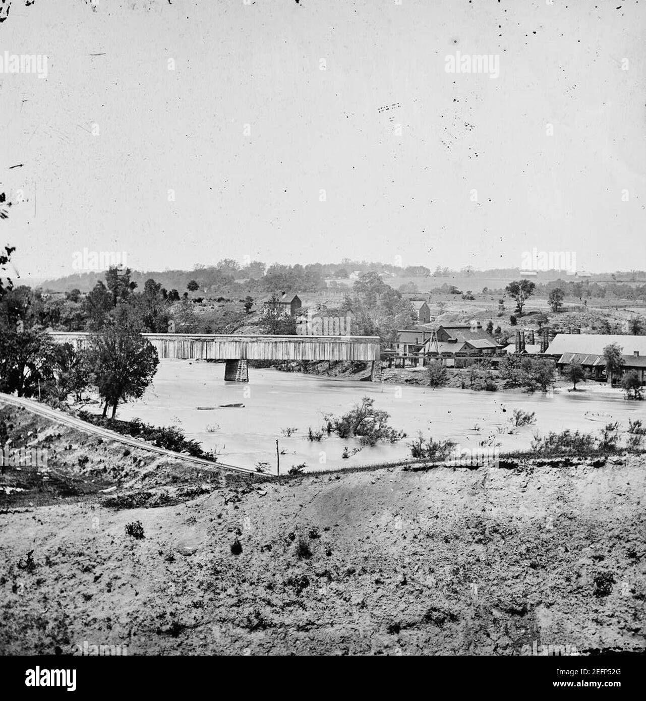 Old Dominion Iron and Nail Works sur Belle Isle. Banque D'Images