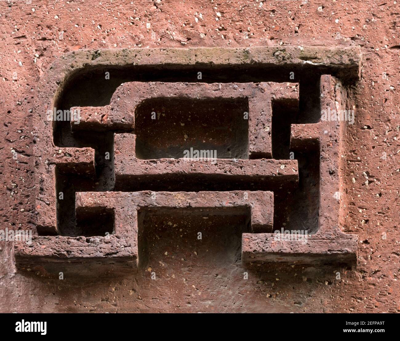 Lettre A en argile tirée Banque D'Images