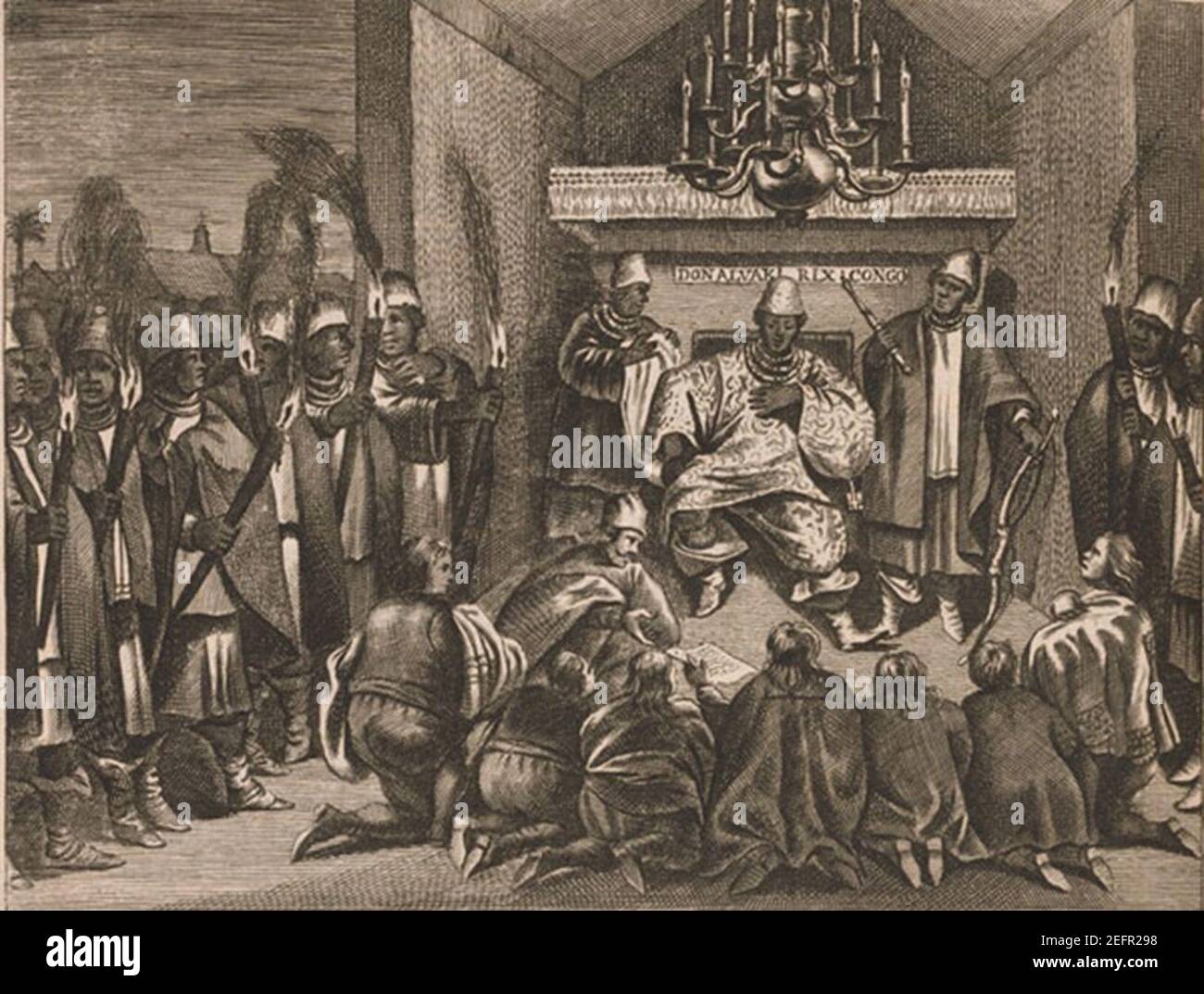 Olfert Dapper, Naukeurige Beschrijvinge. Banque D'Images