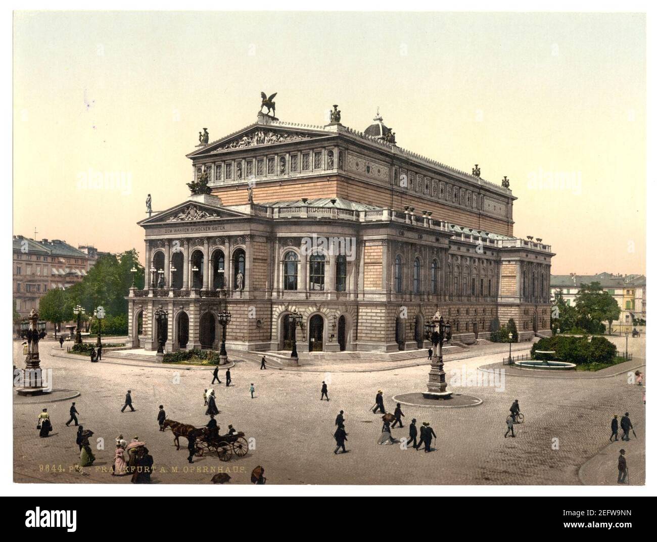 Opéra, Frankfort sur main (c'est-à-dire Francfort-sur-le-main), Allemagne- Banque D'Images