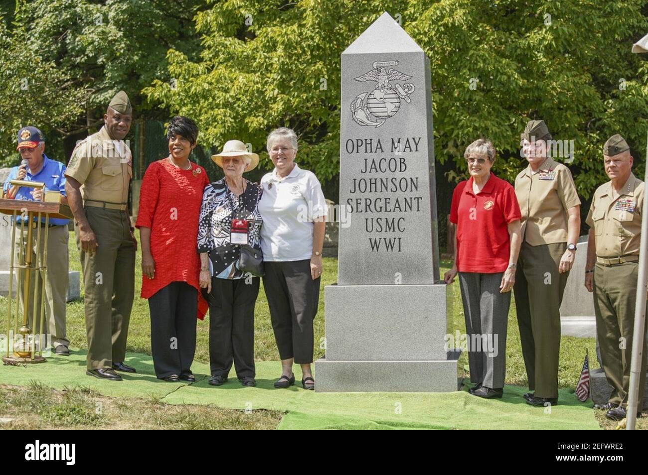 OPHA Mai Johnson monument 29 août 2018 03. Banque D'Images